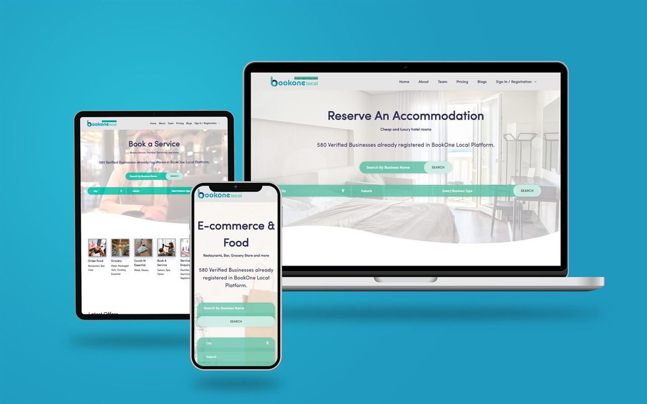 Bookone Local Website