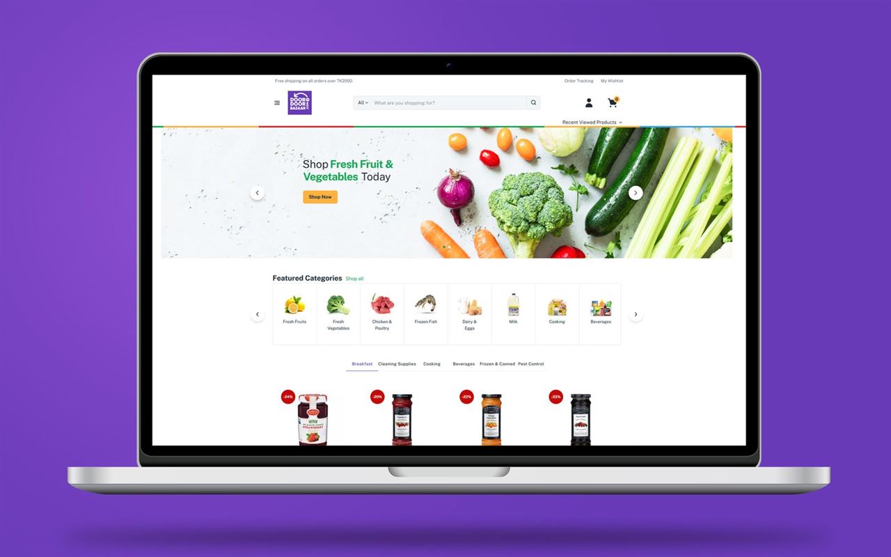 Door To Door Bazar E-Commerce Website