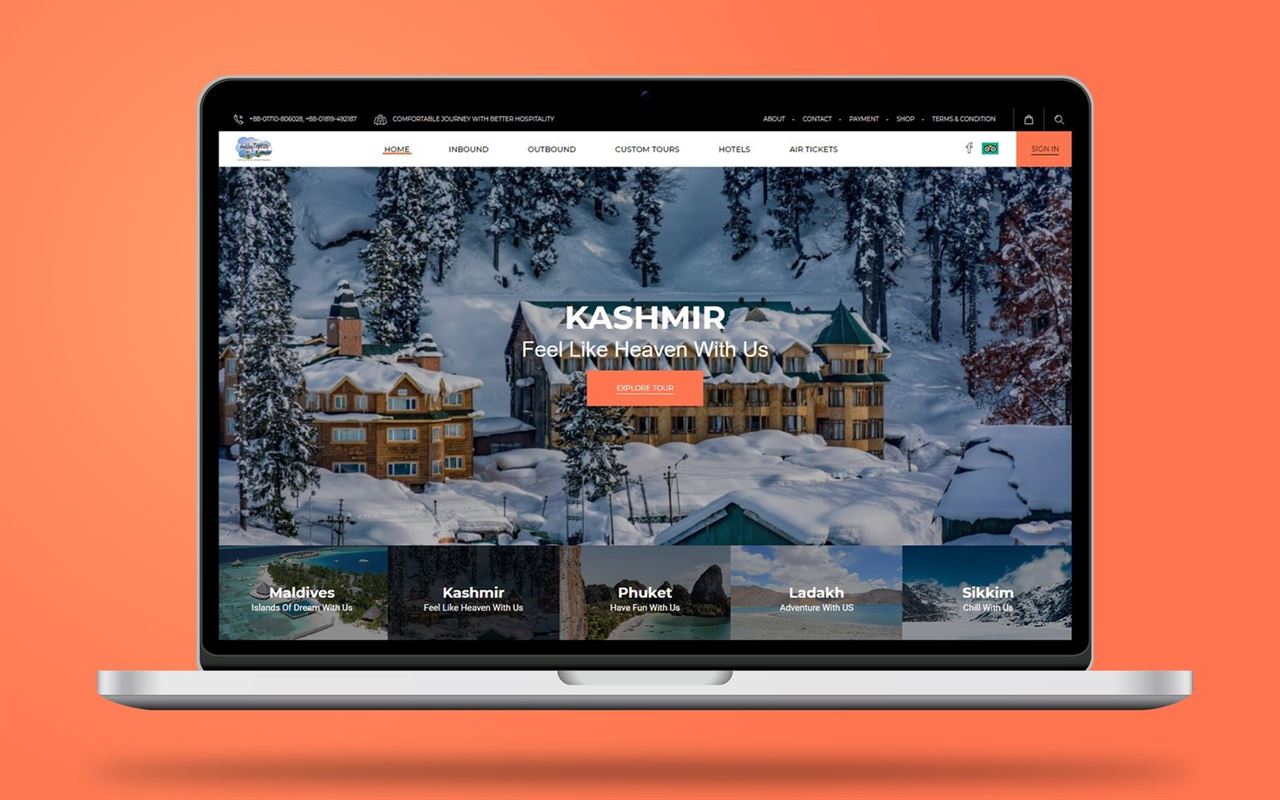 Holiday Trip Vista Website